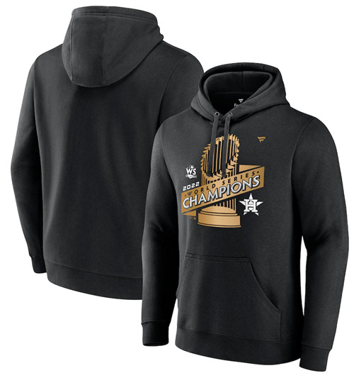 Men's Houston Astros Black 2022 World Series Champions Parade Pullover Hoodie